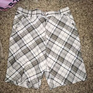 Plaid Cargo Shorts